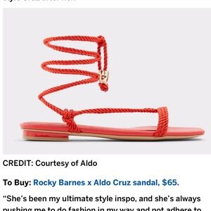 *NIB/NWT Aldo x Rocky Barnes Cruz sandal